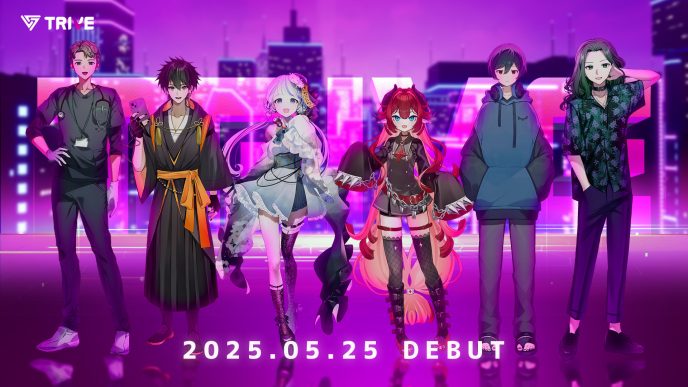 目指すはVTuber！VTuberプロダクション「TRIVE」より天才魔術師、絵が上手な方言お兄さんなど研究生6名が5月25日（日）に配信デビュー