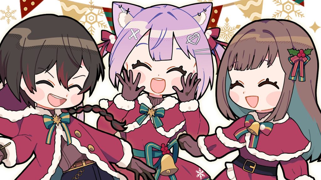 ラビスタの1stオリジナル曲「LOViT Christmas!」MV公開!歌唱権争奪イベント上位3名の歌声に注目 〜Vライバーエージェンシー『LOViT STUDIO』〜