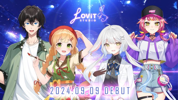 うさぎの博士や元気っ子の新人Vライバー4名が 9月9日（月）18時よりIRIAMにて初配信実施　〜100名以上が活動するVライバーエージェンシー『LOViT STUDIO』〜